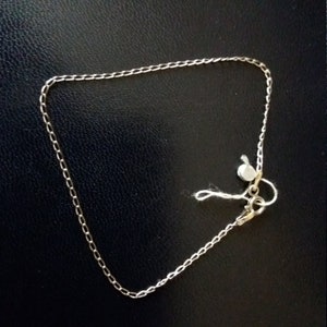 Tiny 925 sterling silver bracelet Delicate silver bracelet Classic vintage silver bracelet Elegant silver wrist accessory Everyday bracelet