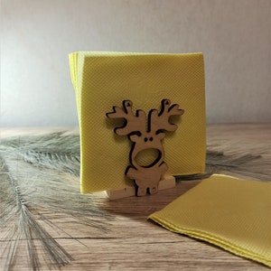 Serviettenhalter aus Papier, Serviettenständer aus Holz, umweltfreundlicher Serviettenhalter aus Holz, handgefertigt