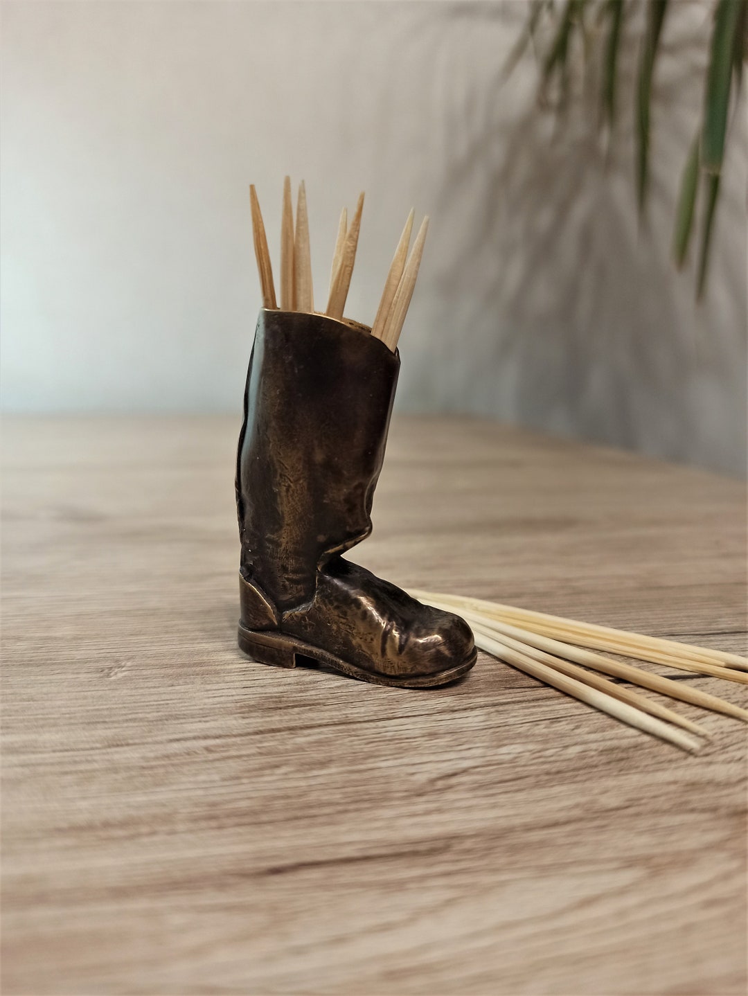 Toothpick Stand Kitchen Decor Handmade Boots Toothpick Storage Etsy