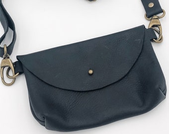 Black Belt Bag - All Leather