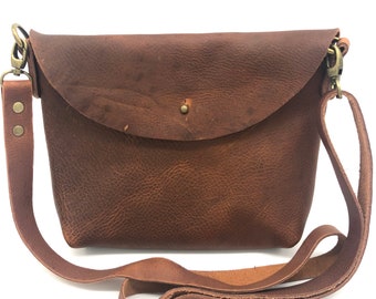 Caramel Crossbody - All Leather