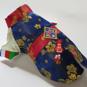 Korean Traditional Hanbok, S~XL, Korean Pet Clothing, Dog Fashion, Dog Apparel, Hanbok Dress, Korean Costume Pet