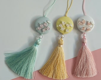 Bird Beads Tassel Norigae Accessory for Hanbok 노리개