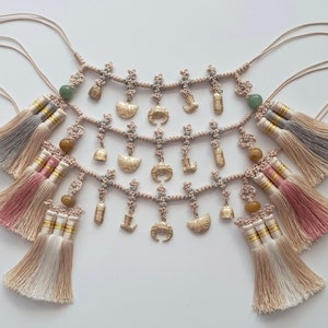 Jade Gold Ornaments Tassel Belt, Baby Hanbok, Dol, 돌띠, Dohl, Korean Hanbok, Korean Belt