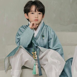 100days~10y/o, 2pcs Joonhee Green Hanbok, Boy Hanbok, Dol, Baek-il, Hanbok Set, Baby Hanbok, Korean Dress, Korean Hanbok