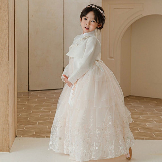Buy KUFEIUP Traditional Embroidery Kids Girls Korean Hanbok Dress Costume  Online at desertcartINDIA