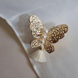 Butterfly Tassel Brooch Accessory for Hanbok