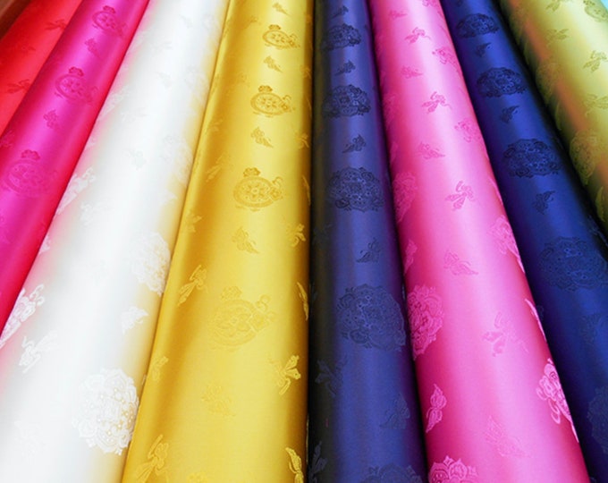 Korean Traditional GIFT WRAPPING Two Sided Silk Fabric With - Etsy