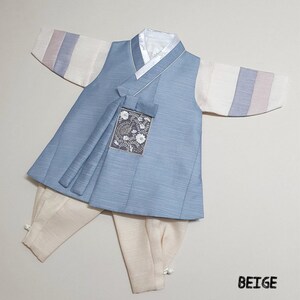 Saekdong Indie Blue Hanbok, Baby boy 100 Days 10Years, Dol, Korean Traditional Dress, Korean hanbok, Korean 100days image 5