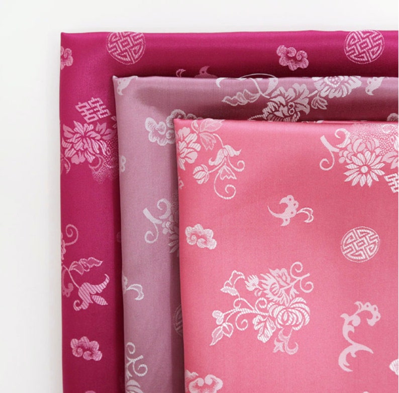 Korean traditional silk fabric for handmade sewing HANBOK Etsy