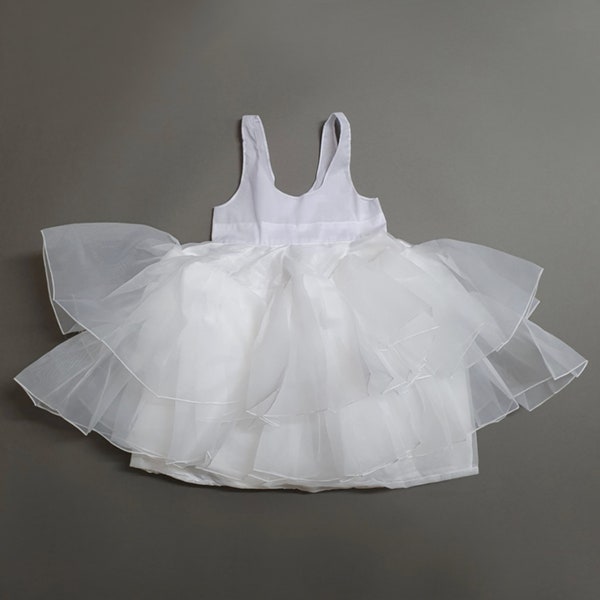 Premium Tulle Petticoat for Baby Girl Hanbok : White Inner Hanbok Dress