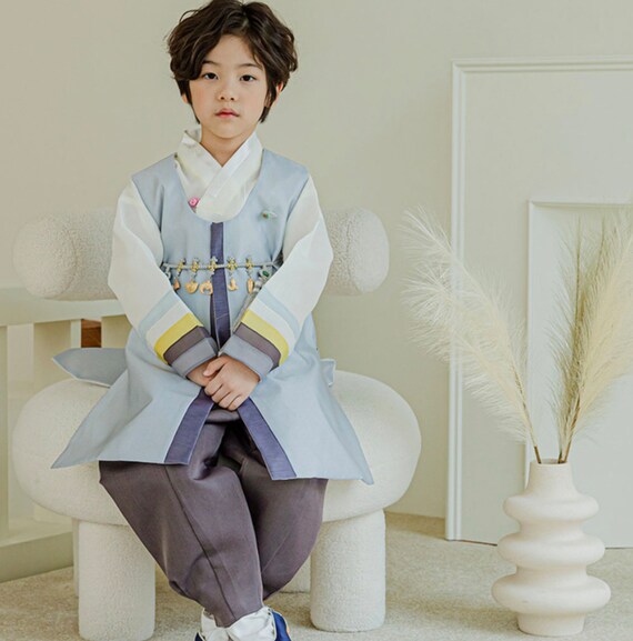 Saekdong Sky Boy HANBOK 100days8y o Korean 1ST Birthday Party