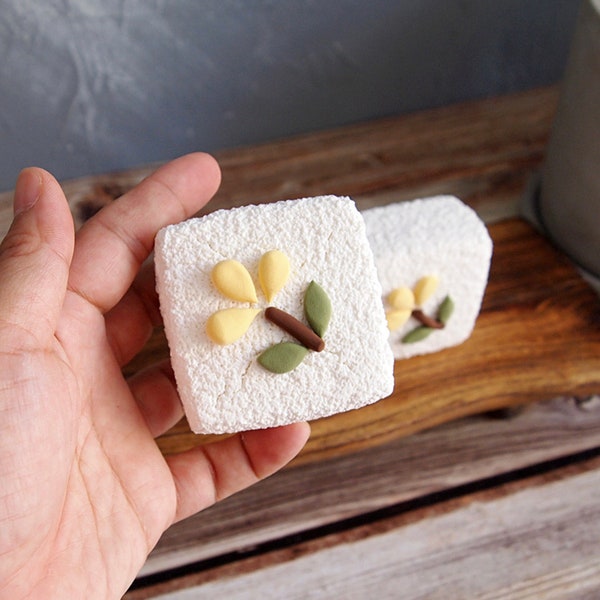 Seeds Floral Rice Cake for Dol party, 백설기, Korean birthday party, Dohl, Fake Rice Cake
