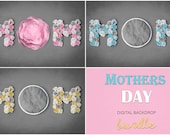 Mother's Day Digital Backdrop Bundle, Digital Backdrop Newborn Digital Background, Newborn Digital Photo Prop, Digital backdrops Mothers day