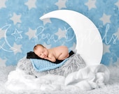 Newborn Digital Backdrop, Digital Background, White Moon Backdrop, Natural Backdrop, Newborn, Moon Backdrop, Wood, Moon, White Natural Moon