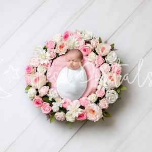 Floral digital backdrop