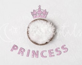 Princess Sign Backdrop, Digital Backdrop, Newborn Digital Backdrop, Violet Backdrop, Newborn Backdrop, Tiara, Letters, Girl Backdrop