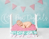Newborn Digital Backdrop, Newborn Backdrop, Backdrop Wooden Bed, Natural Backdrop, Newborn photography, Natural Wooden Bed Backdrop