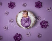Purple Flower Backdrop, Digital Backdrop, Newborn Digital Backdrop, Purple Backdrop, Newborn Backdrop, Flower Backdrop, Girls Backdrop