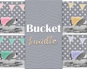 Bucket Digital Backdrop Bundle, Bucket Backdrop, Newborn Backdrop Bundle, Natural Backdrop, Wooden Bucket, White Bucket Backdrop