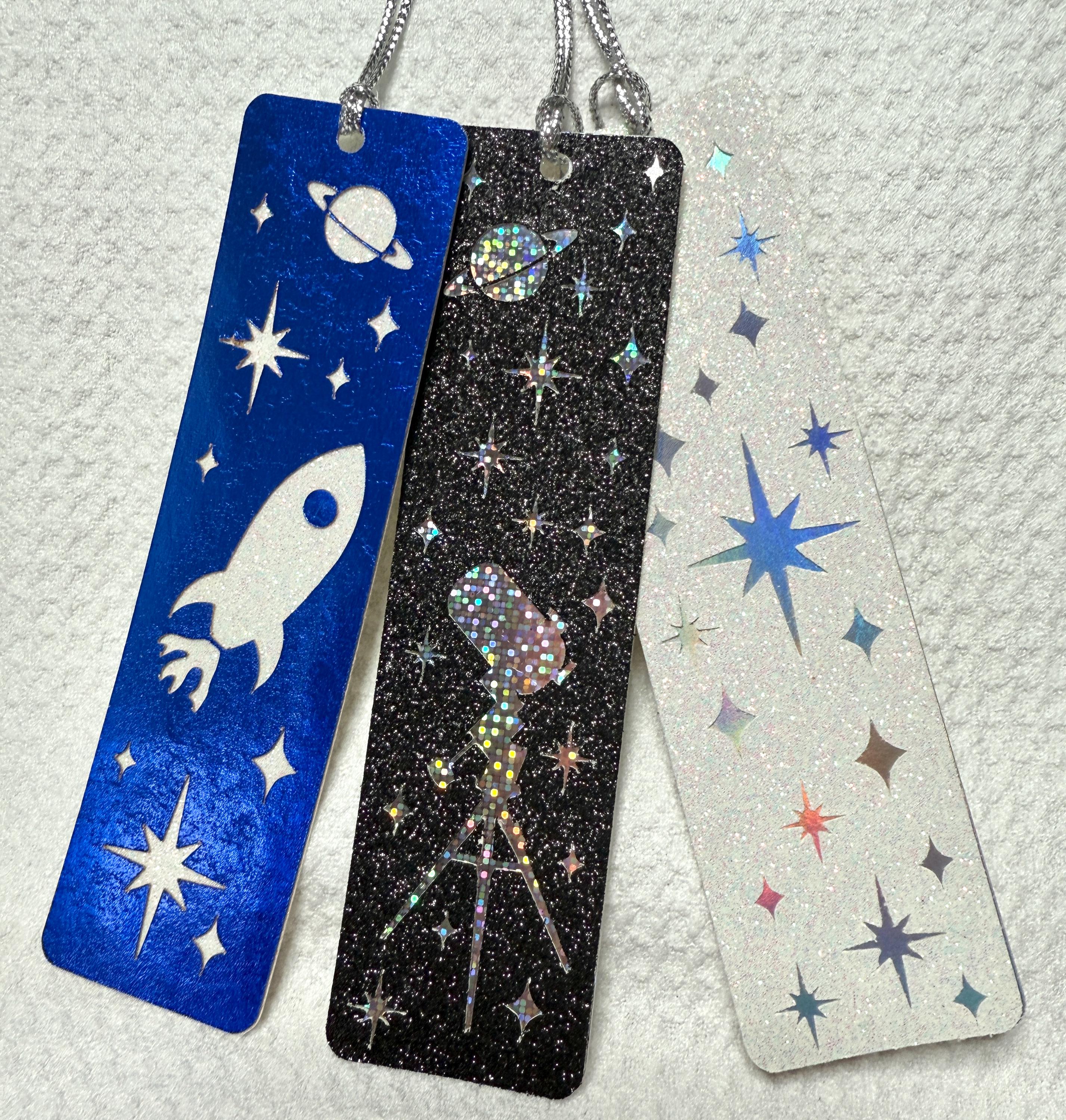 Retro Space Bookmark SVG Bundle, Rocket Astronomy Gift Tags (digital ...