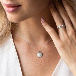 Plättchen-Paar Dots Kette 925 silber
