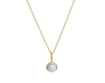 iz-el Kette Opal Silber 925 vergoldet