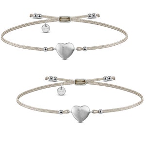 Mutter Tochter Armband Herz 925 Silber