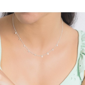 Kette MIT MINI PLÄTTCHEN 925 Silber