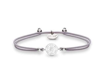 Bracelet petite fleur de vie twist argent 925