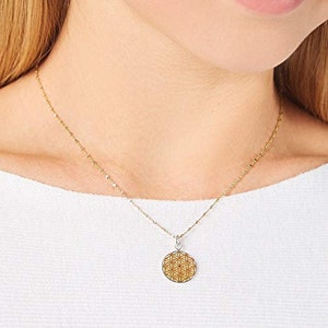 Blume des Lebens 925 Sterling Silber Geschenk