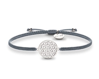 Bracelet Life Flower 925 argent Macramé