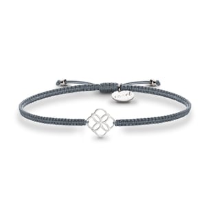KLEINE VIERBLÄTTRIGE LEBENSBLUME  Makramee Armband