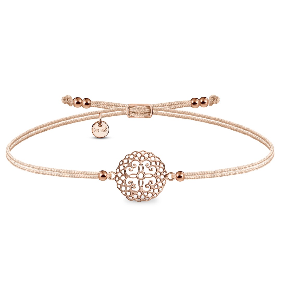 Bracelet Femme MANDALA 925 ARGENT ROSE PLAQUÉ OR Etsy France