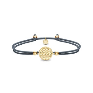 iz-el Twistarmband Lebensblume 925 Silber vergoldet
