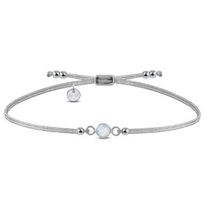 Armband Mondstein Glücksbringer 925 Silber | GRATIS Wunschkarte!