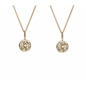 Mutter Tochter Kette Lebensblume Gold - kleine Lebensblume