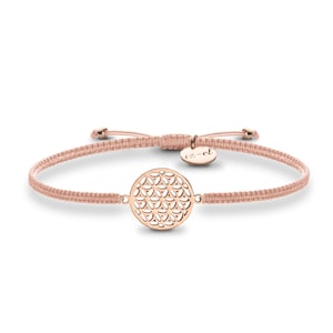 Armband Lebensblume Makramee Silber 925