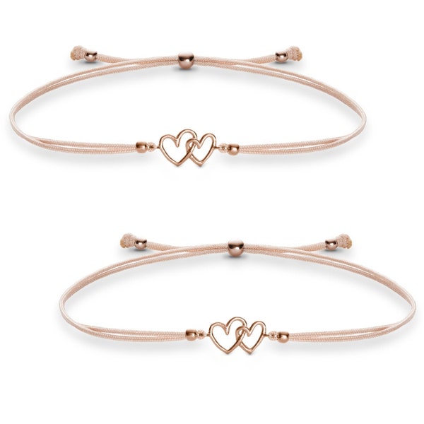 Mutter Tochter Armband Herz Rosegold - lovely heart