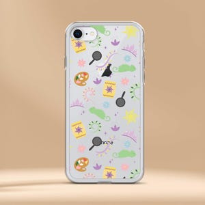 Clear Patterned Tangled iPhone Case, Tangled Pattern, Princess Phone Case