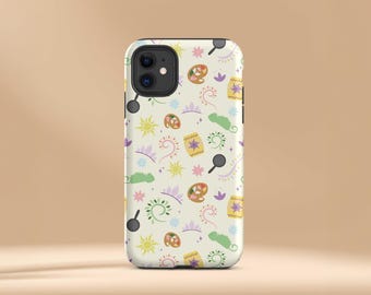 Tangled Rapunzel's Favorite Things Pattern iPhone Case: Protective Phone Cover