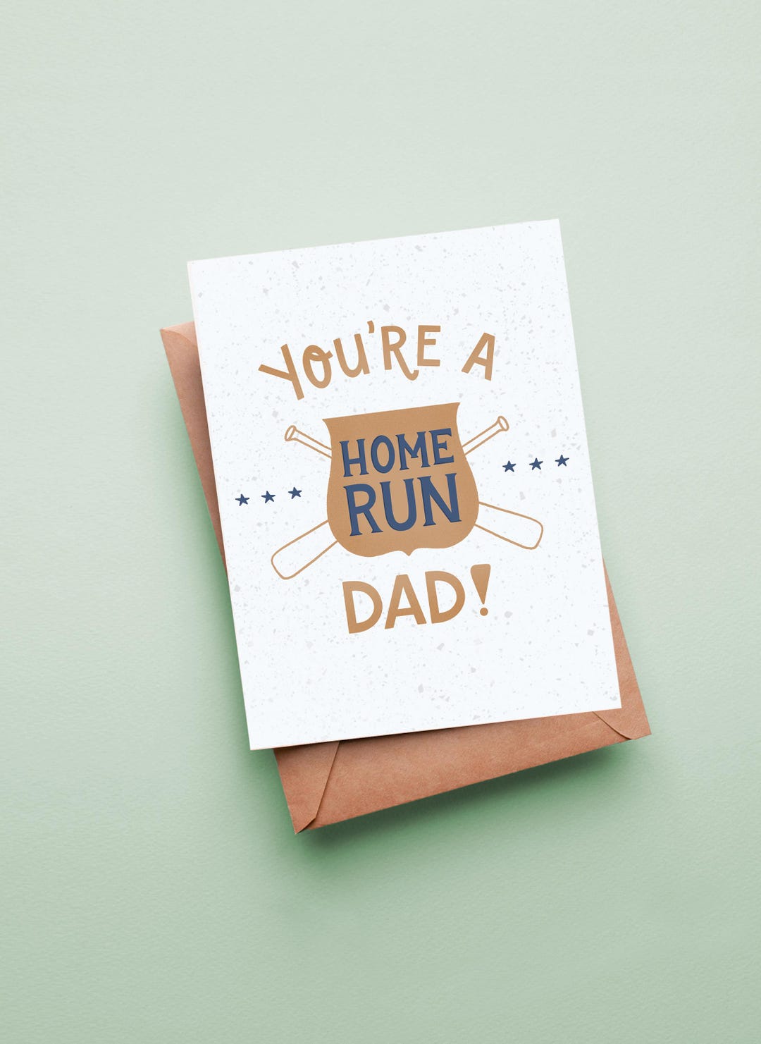 Run Daddy Run Sign Home Run Dad Greeting Card: Baseball Father's Day, Birthday Card - Etsy