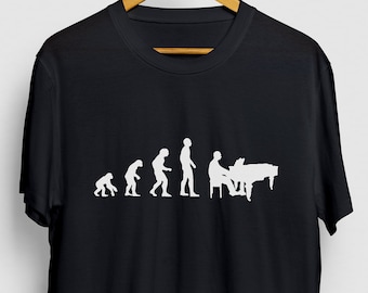 Camisa de piano, presente para pianista, camisa de professor de piano, camisa de instrutor de música, camiseta unissex de pianista