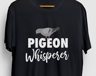 Duvviskare duva gåva, rolig rolig skjorta, rolig fågelgåva för honom, duva unisex t-shirt