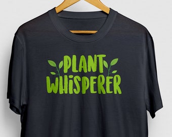Planta Whisperer Camisa / Regalo de jardinería, Camisa de jardinería, Camisa de jardinero, Camisa botánica, Camisa de flor, Camisa de flores Camiseta Unisex