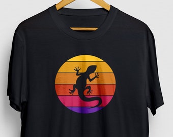 Retro 80's Gecko Shirt, Crested Gecko Shirt, Gecko Mom, Crested Gecko Gift, Lizard Lover, Reptile Shirt Unisex T-Shirt