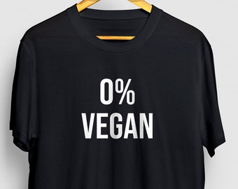 0% Vegan BBQ T-shirt, BBQ Shirt, Grillmaster Tshirt, Grilling Shirt Men, BBQ Gift, Mens Cooking Shirt, Barbecue Shirt Unisex T-shirt
