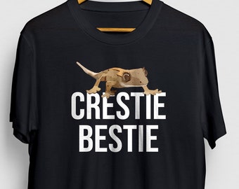 Crestie Bestie Shirt, Gecko Shirt, Crested Gecko Shirt, Gecko Mom, Crested Gecko Gift, Lizard Lover, Reptile Shirt  Unisex T-Shirt