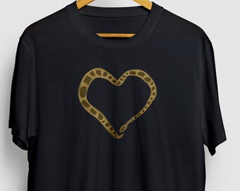 Snake Heart Shirt, Ball python shirt, Ball Python Mom, Herpetology Shirt, Ball Python Gifts, Exotic Pets  Tee Unisex T-Shirt