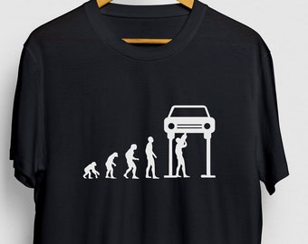 Car Mechanic Evolution Shirt, Auto Mechanic Gift, Car Mechanic Gifts, Car Guy Unisex T-shirt